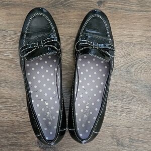 Black Bow Loafers